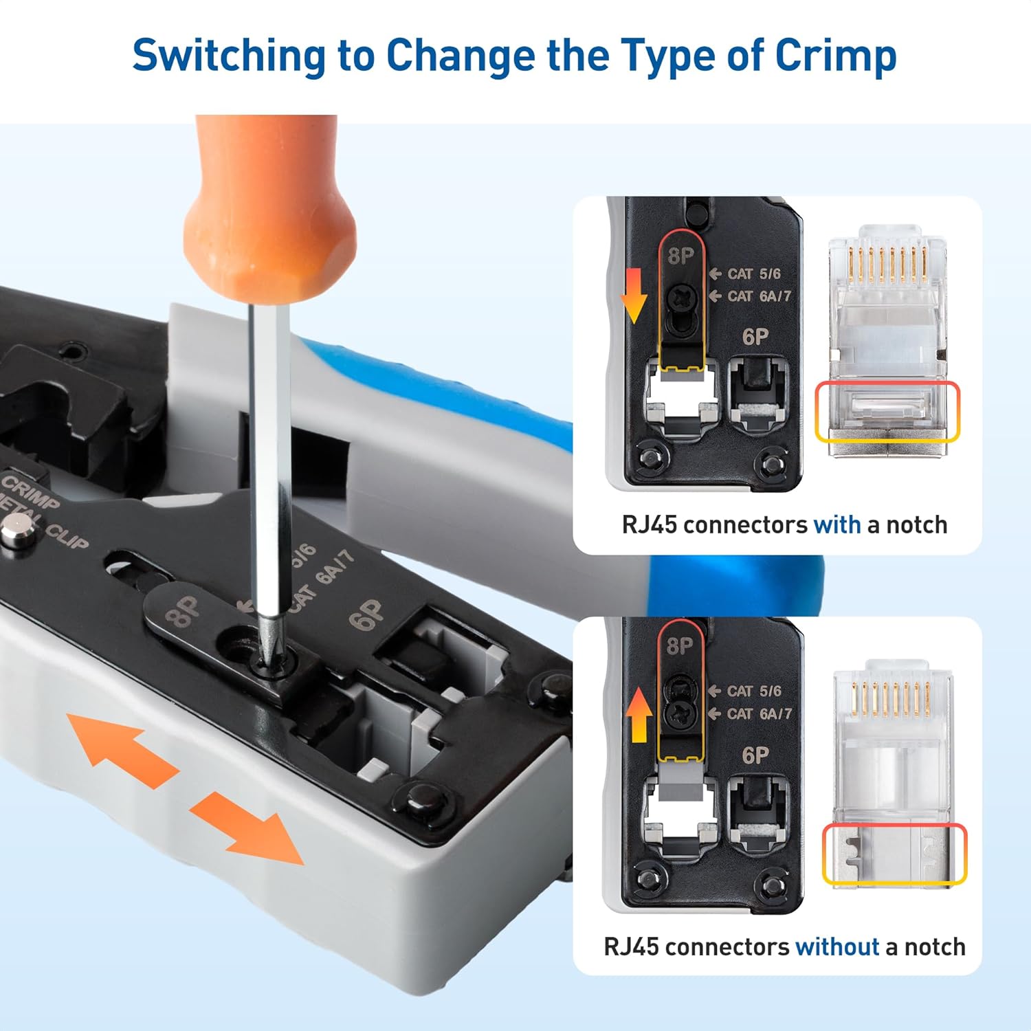 Cable Matters Modular RJ45 Crimping Tool for Shielded Pass Through Connectors - Image 4