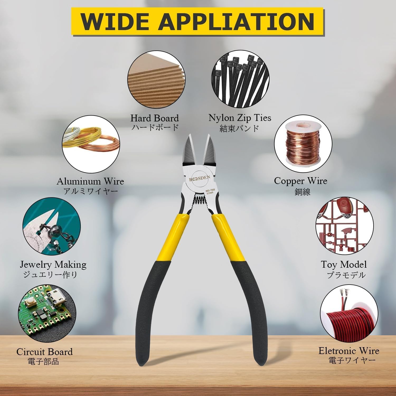 BOOSDEN 6.5 inch Side Cutters - Ultra Sharp Spring-Loaded Wire Cutter for Jewelry Making, Flush Cut Pliers, Snips - Image 4