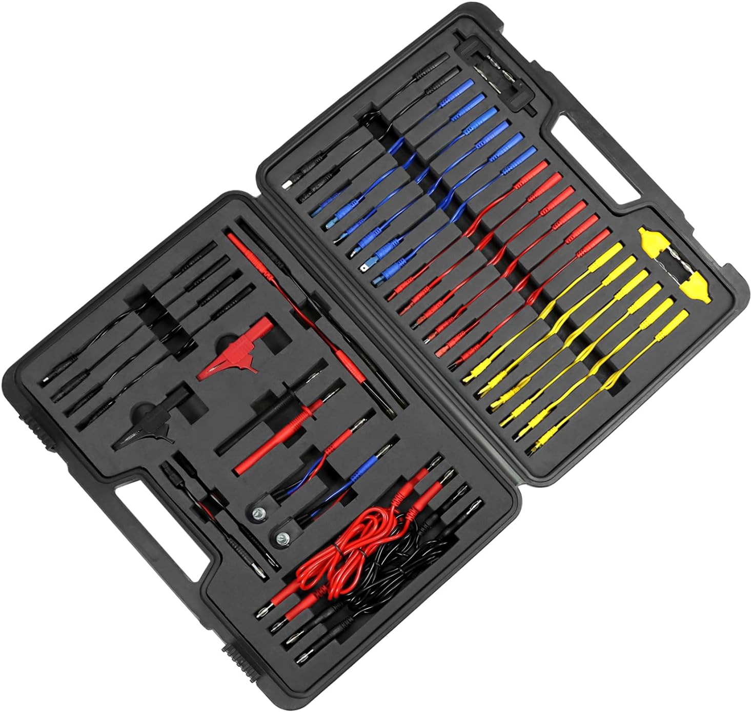 QWORK® 92 Pcs Multimeter Test Leads Kit, Multifunctional Automotive Circuit Diagnostic Kit with Alligator Clips, Probes, Terminals - Image 7