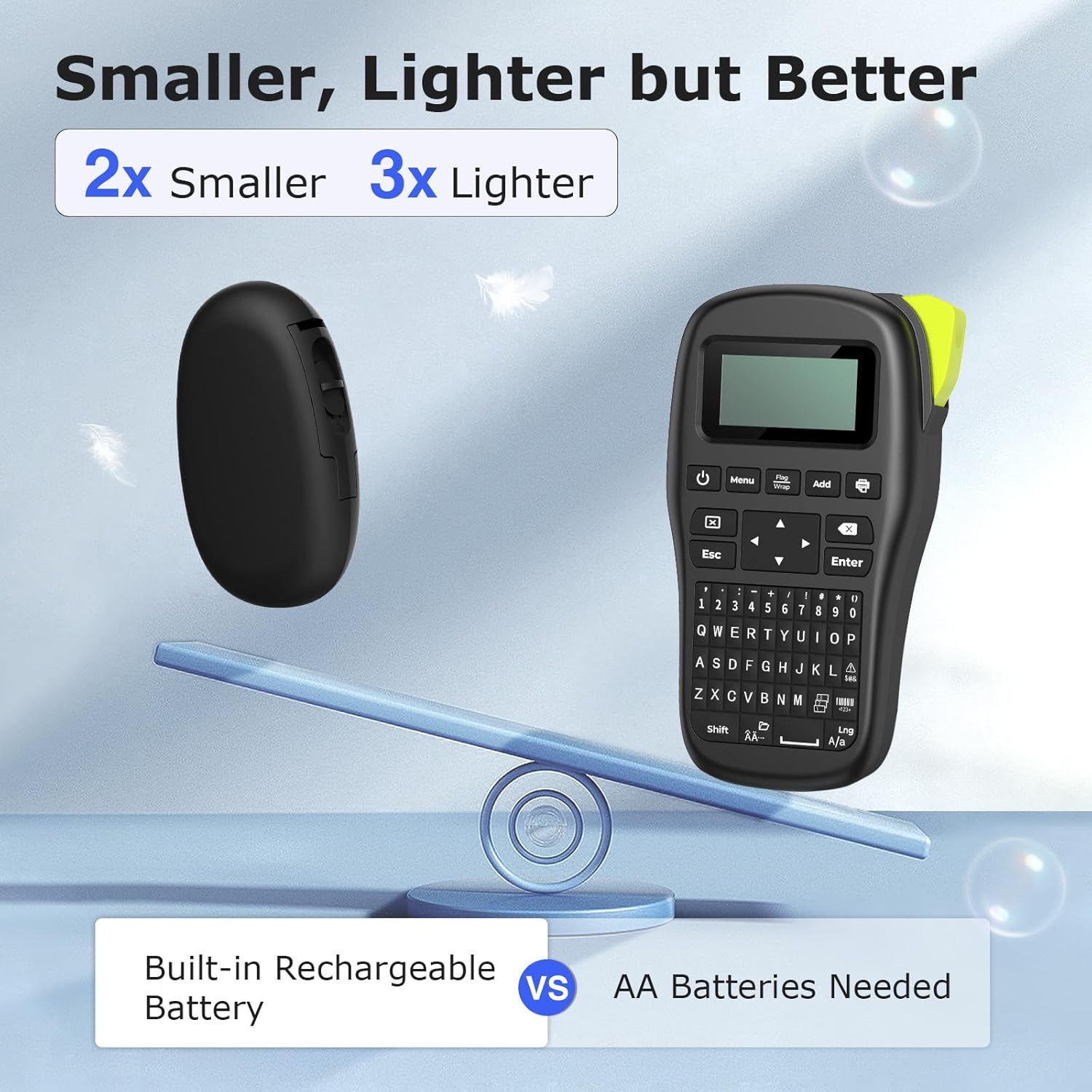 SUPVAN E10 Mini Bluetooth Label Maker Machine with Tape, Continuous Waterproof Label, Versatile App with 40+ Fonts and 600+ Icons, Inkless Labeler for Home, Kitchen, School, Office Organization, Black - Image 2