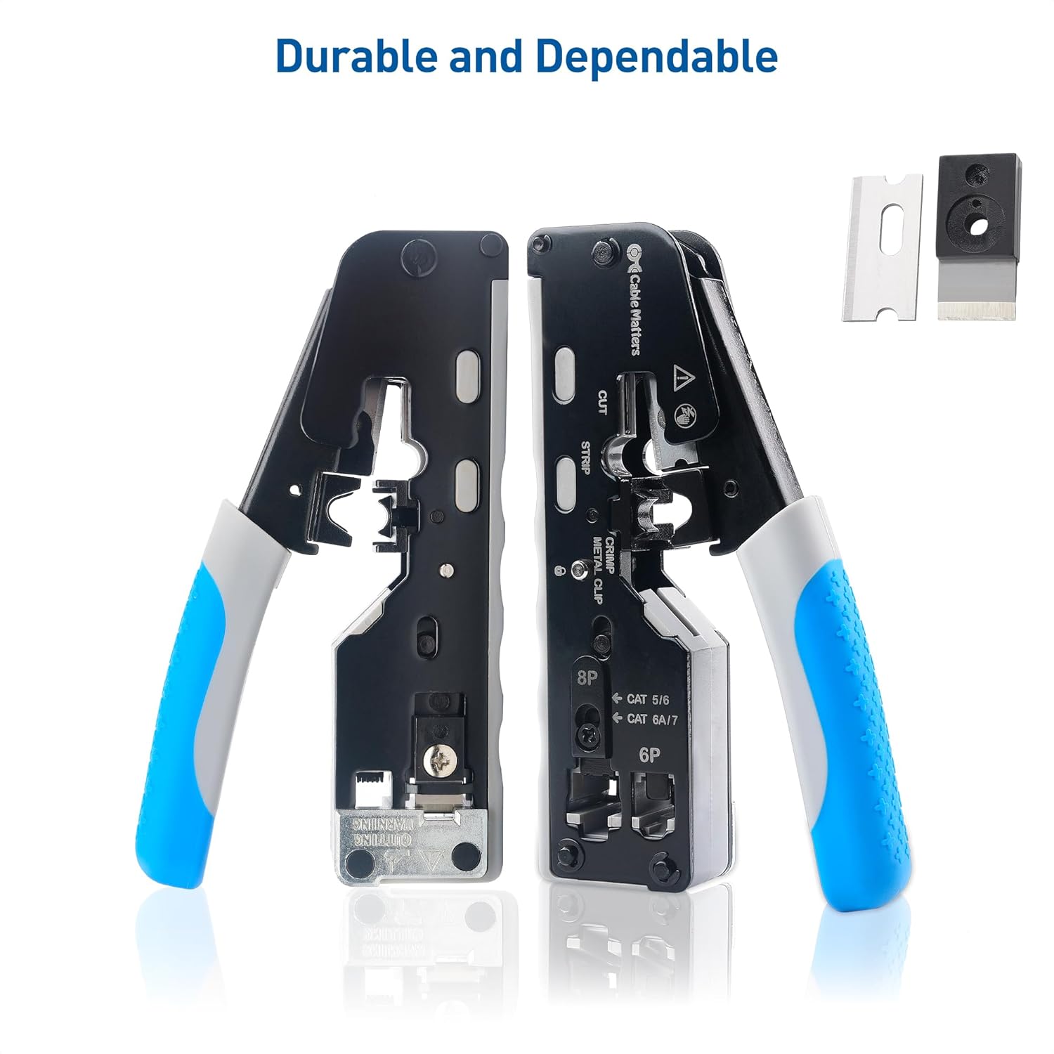 Cable Matters Modular RJ45 Crimping Tool for Shielded Pass Through Connectors - Image 7