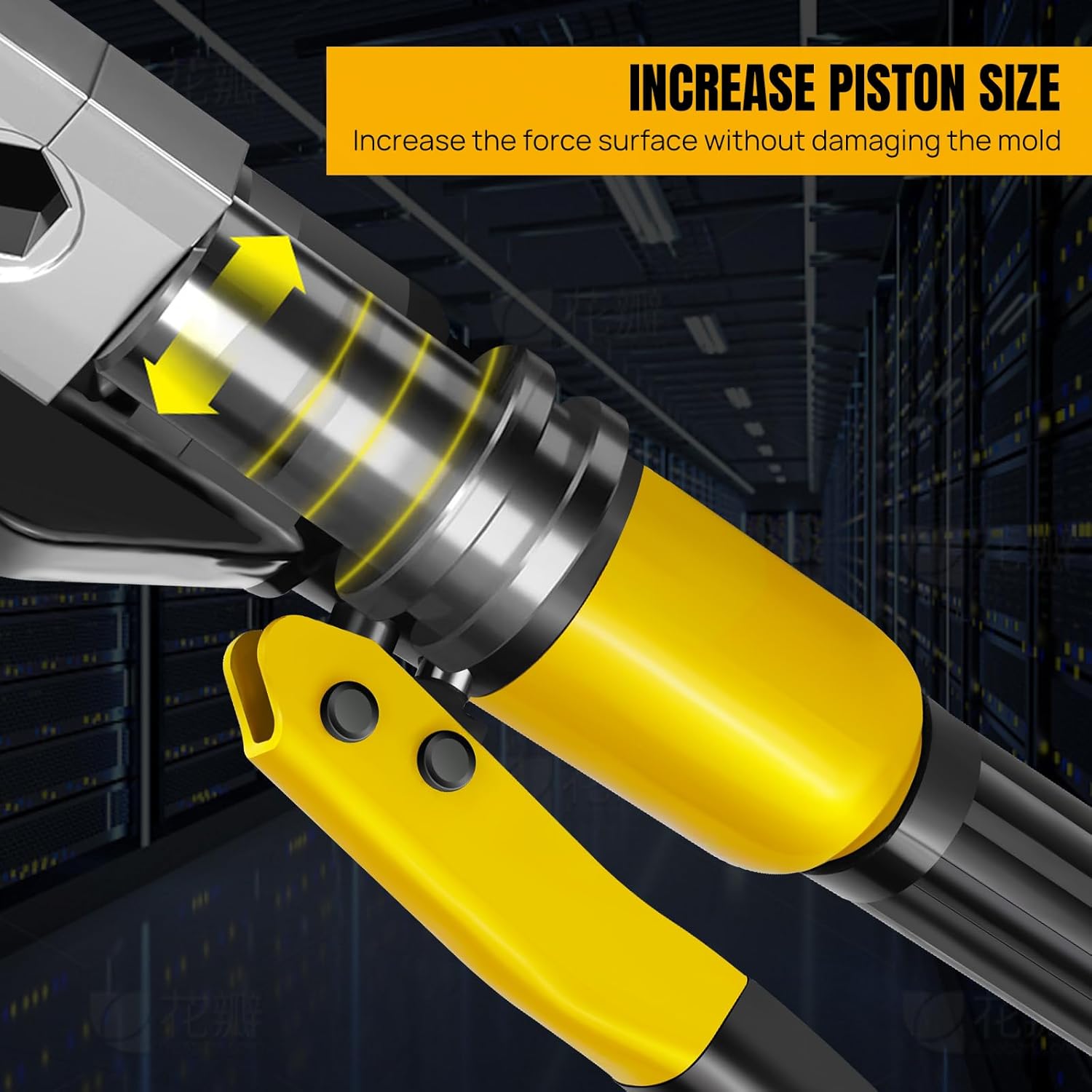 Hydraulic Crimping Tool with 9 Dies, 4-70mm² Range for Cable Lugs, Hand Operated Crimper for Copper and Aluminum Battery Terminals - Image 9