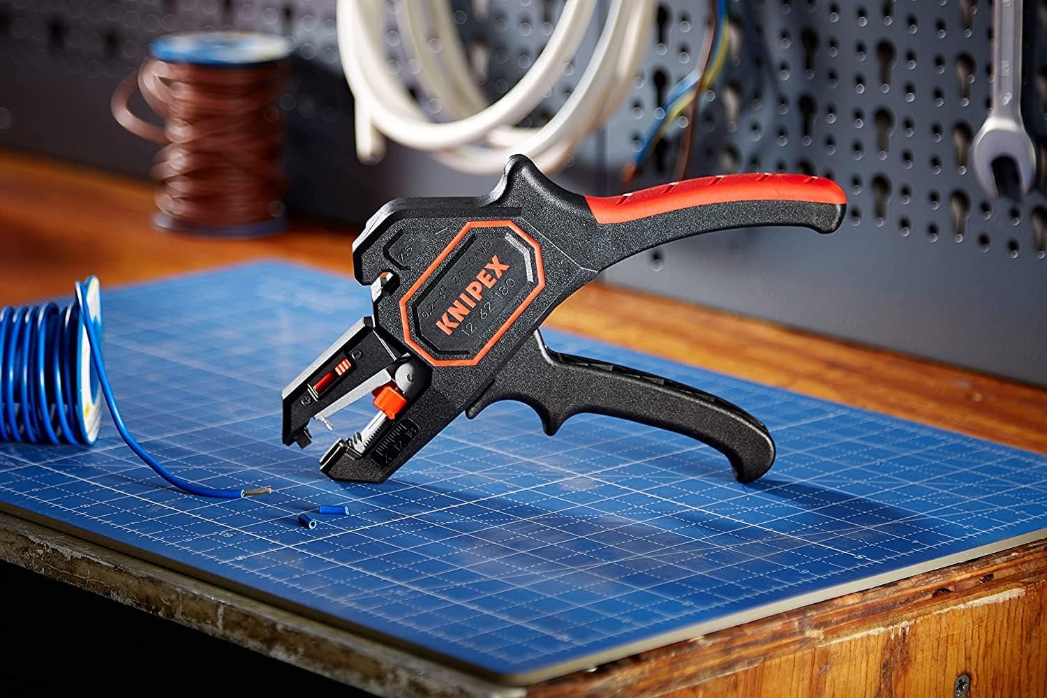 KNIPEX Automatic Insulation Stripper, 0.2-6 mm², with Fine Adjustment, Adjustable Length Stop, Wire Stripper, Wire Stripping Tool, 12 62 180 - Image 16