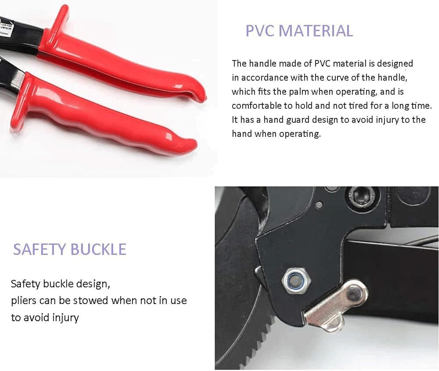 Heavy Duty Ratchet Cable Cutter – Cuts Up to 240mm² Aluminium & Copper Cables – Ergonomic Finger Handle with Safety Lock & Plastic Cover - Image 4