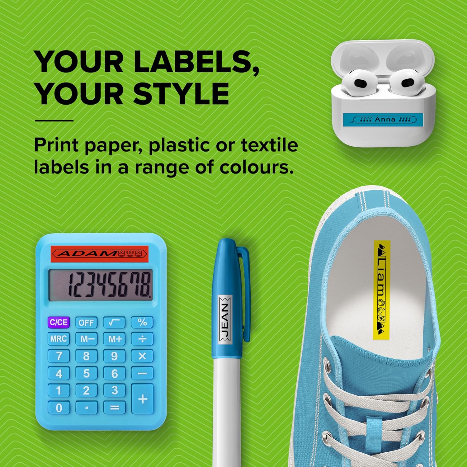 Dymo LetraTag 200B Bluetooth Label Maker | Compact Label Printer | Connects Through Bluetooth Wireless Technology to iOS and Android | Includes 1 White Paper Label Tape | Daydream Blue - Image 5
