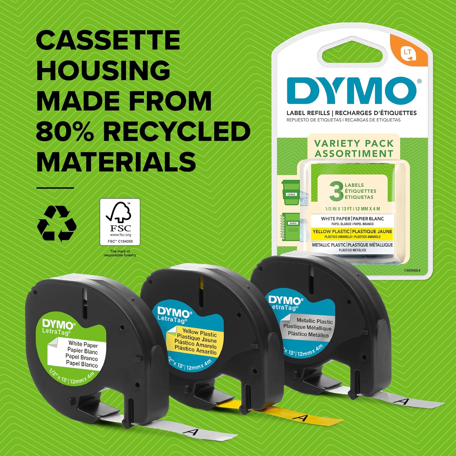 Dymo LetraTag 200B Bluetooth Label Maker | Compact Label Printer | Connects Through Bluetooth Wireless Technology to iOS and Android | Includes 1 White Paper Label Tape | Daydream Blue - Image 8