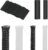 4roll 3m/roll PET Expandable Braided Cable Wire Sleeving 10/20mm Cable Wrap Snake Cord Protector for Audio Video Home Device Cable Automotive Wire(black，white)
