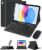 Bluetooth Keyboard Case with Mouse for iPad A16 11th Generation 2025/10th Generation 2022 10.9 inch, Detachable Folio Keyboard Cover with Pencil Holder for iPad 11/10 Gen, UK Layout, Black