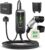 EV Charger Type 2 to 3 Pin Plug, 3kW | 8A-13A | 6M Portable EV Charger, Electric Car Charger Type 2 Charging Cable with LED Indicators IP66 Waterproof for EVs & PHEV