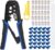 EYPINS Professional RJ45 Crimping Tool Kit with Wire Stripper & Cutter | All-in-One Network Repair Set for Cat5e/RJ11/RJ12 | Home & Office Ethernet Installation Tools