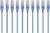 Monoprice Cat6A Ethernet Patch Cable – Network Internet Cord – 0.3M (1ft) – Blue (10-Pack) RJ45, Stranded, 550Mhz, UTP, Pure Bare Copper Wire, 10G, 30AWG – SlimRun Series