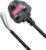 13 Amp Plug UK, Universal 3 Core Electrical Cable with 13A Fused, Compliant with BS-1363 Standard, 1.5 Metre (4.9ft) UK Plug Power Cord Compatible with Various Electrical Equipment, Black