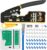 RJ45 Crimp Tool Kit Pass Through Crimper Ethernet Crimping kit Stripper Cutter Crimper All-in-One for 8P RJ45 Cat5 Cat6 6P RJ11/12 Telephone Connectors with Cable Tester