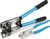 Solsop Battery Terminal Crimping Tool – Heavy Duty Crimper for 10, 8, 6, 4, 2, 1/0 AWG Ring Lugs, Battery Cable Crimping Tool with Wire Cable Cutter