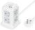 Tower Extension Lead 4 USB Slots (2 USB C), TESSAN Extension Lead 13A 3250W, 8 Way Multi Plug Socket Power Strip with Switch, Multiplug Adaptor with 2M Cable for Home, Office, School