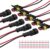 URAQT Car Waterproof Electrical Connector, 5 Pcs 2 Pin Car Wire Connector, Waterproof Connector with 16 AWG Wire and 20 Solder Terminals, For Car, Truck, Boat and Other Wire Connections
